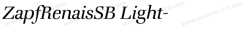ZapfRenaisSB Light字体转换